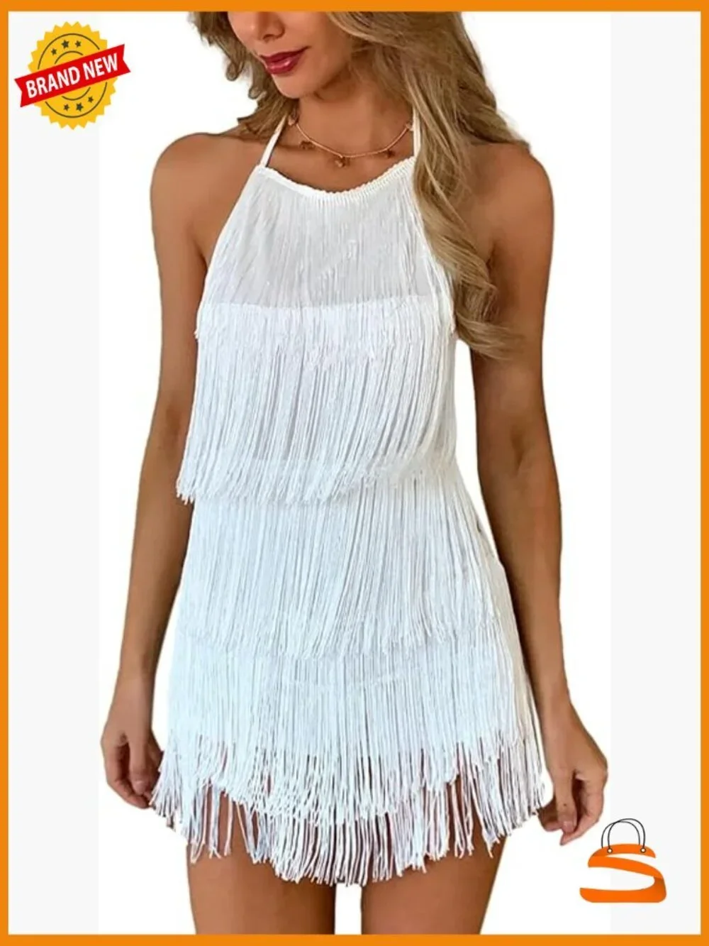 Backless Fringe Romper Jumpsuit - Halter Tie Knotted Cowgirl Outfit Women